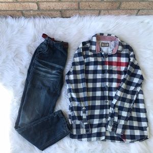 Bundle Denim Com. and Next shirt.